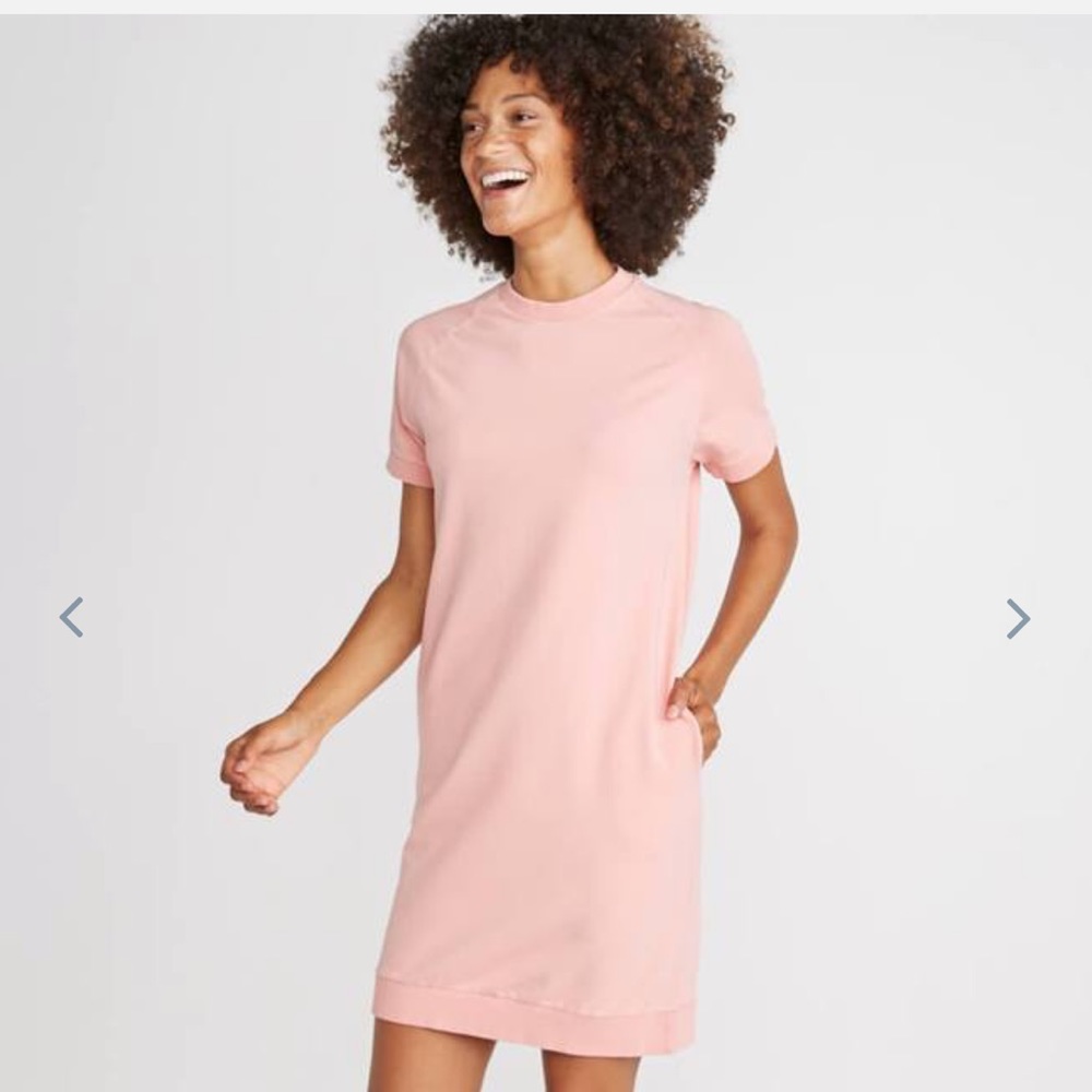 Marine Layer peach Cassidy sweatshirt dress XS